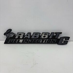 75 76 77 78 79 80 81 82 83 84 VW RABBIT C REAR EMBLEM LOGO BADGE USED OEM A24234